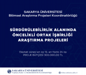 Sürdürülebilirlik Alanında Öncelikli Ortak İşbirliği Proje Çağrısı