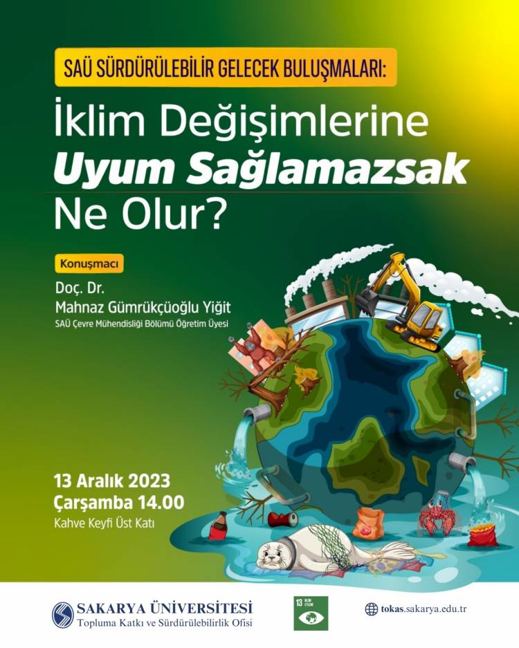 SAÜ Sürdürülebilir Gelecek Buluşmaları: İklim Değişimlerine Uyum Sağlamazsak Ne Olur?